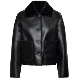 Mango Double-Sided Leather-Effect Jacket With Pockets L Black L Mango Double-Sided Leather-Effect Jacket With Pockets L Black L