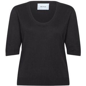 Minus Mspam Scoop Neck Knit T-Shirt XS Black XS Minus Mspam Scoop Neck Knit T-Shirt XS Black XS