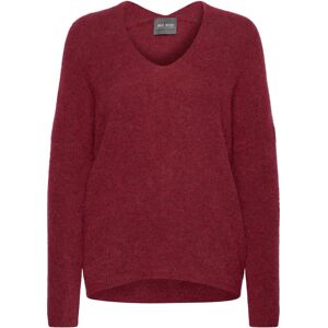 MOS MOSH Mmthora V-Neck Knit XL Burgundy XL MOS MOSH Mmthora V-Neck Knit XL Burgundy XL