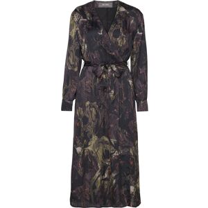 MOS MOSH Mmmarkella Marble Wrap Dress XS Black XS MOS MOSH Mmmarkella Marble Wrap Dress XS Black XS