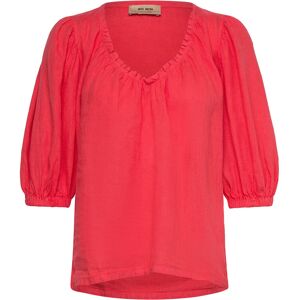MOS MOSH Mmtaissa Linen Blouse XS Red XS MOS MOSH Mmtaissa Linen Blouse XS Red XS
