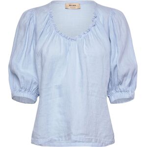 MOS MOSH Mmtaissa Linen Blouse XS Blue XS MOS MOSH Mmtaissa Linen Blouse XS Blue XS