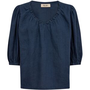 MOS MOSH Mmtaissa Linen Blouse S Navy S MOS MOSH Mmtaissa Linen Blouse S Navy S
