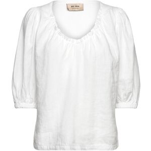 MOS MOSH Mmtaissa Linen Blouse XS White XS MOS MOSH Mmtaissa Linen Blouse XS White XS