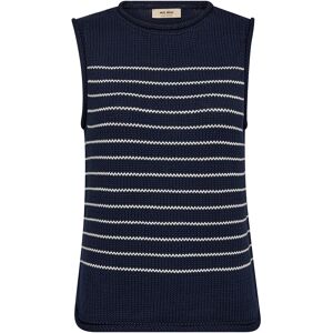 MOS MOSH Mmaubin Sl Stripe Knit Top S Navy S MOS MOSH Mmaubin Sl Stripe Knit Top S Navy S