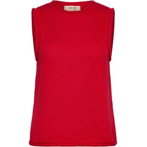 MOS MOSH Mmaubin Sl Knit Top XS Red XS MOS MOSH Mmaubin Sl Knit Top XS Red XS