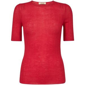 MOS MOSH Mmbouch Rib Ss Knit L Red L MOS MOSH Mmbouch Rib Ss Knit L Red L