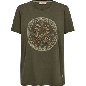 MOS MOSH Mmzano O-Ss Embroidery Tee XS Green XS MOS MOSH Mmzano O-Ss Embroidery Tee XS Green XS
