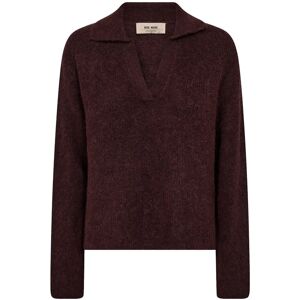 MOS MOSH Mmthora Aidy Polo Knit M Burgundy M MOS MOSH Mmthora Aidy Polo Knit M Burgundy M