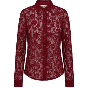 MOS MOSH Mmkether Lace Sequin Shirt M Burgundy M MOS MOSH Mmkether Lace Sequin Shirt M Burgundy M