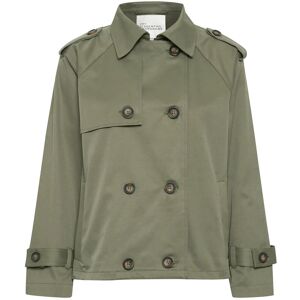 Essential Foods Miramw Short Trenchcoat 46 Khaki 46 Essential Foods Miramw Short Trenchcoat 46 Khaki 46