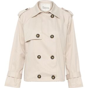 Essential Foods Miramw Short Trenchcoat 44 Cream 44 Essential Foods Miramw Short Trenchcoat 44 Cream 44