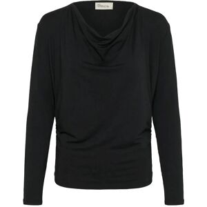 Essential Foods Vistamw Waterfall Blouse L Black L Essential Foods Vistamw Waterfall Blouse L Black L