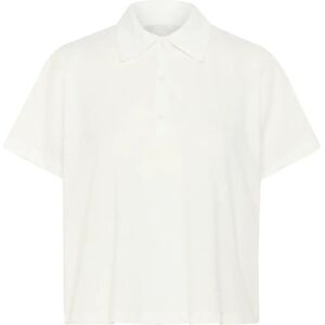 Essential Foods Abbymw Polo Tee L White L Essential Foods Abbymw Polo Tee L White L