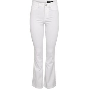 Noisy May Lyse Hvite Sallie Høy Midje Utsvingte Jeans - Kvinne - Hvit - 25R Noisy May Lyse Hvite Sallie Høy Midje Utsvingte Jeans - Kvinne - Hvit - 25R