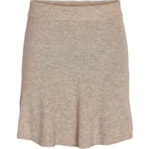 NOISY MAY Nmnola Knit Hw Skirt Fwd XS Beige XS NOISY MAY Nmnola Knit Hw Skirt Fwd XS Beige XS