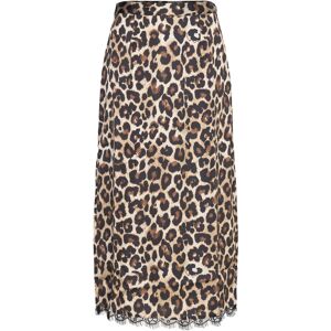 NOISY MAY Nmsantal Hw Midi Skirt Wvn XS Brown XS NOISY MAY Nmsantal Hw Midi Skirt Wvn XS Brown XS