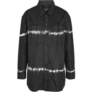 NOISY MAY Nmalva L/S Tie Die Denim Shacket Vi490Bl XS Black XS NOISY MAY Nmalva L/S Tie Die Denim Shacket Vi490Bl XS Black XS