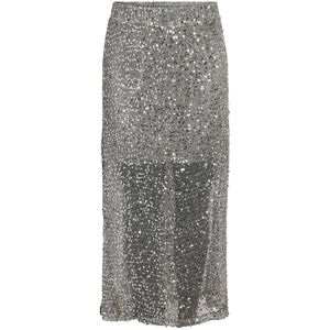 NOISY MAY Nmpaila Hw Net Sequin Skirt Jrs XS Silver XS NOISY MAY Nmpaila Hw Net Sequin Skirt Jrs XS Silver XS