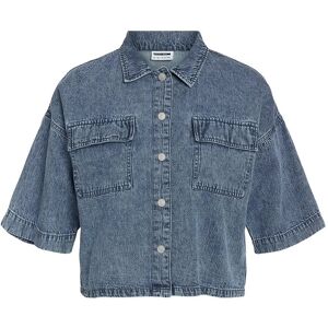 NOISY MAY Nmenza S/S Reg Crop Shirt Mg004Mb Noos L Blue L NOISY MAY Nmenza S/S Reg Crop Shirt Mg004Mb Noos L Blue L
