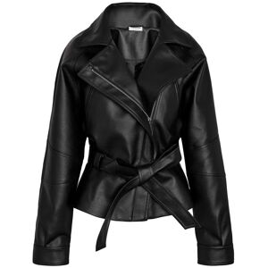 NOISY MAY Nmpaula Waisted Pu Jacket /Tnt9 S Black S NOISY MAY Nmpaula Waisted Pu Jacket /Tnt9 S Black S