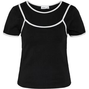 NOISY MAY Nmkerry S/S Double Layer Top /Tnt14 M Black M NOISY MAY Nmkerry S/S Double Layer Top /Tnt14 M Black M