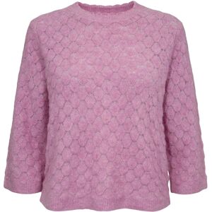 Nümph Nuriette Leaf Pointelle Pullover L Pink L Nümph Nuriette Leaf Pointelle Pullover L Pink L