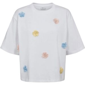 Nümph Nufleura Long T-Shirt S White S Nümph Nufleura Long T-Shirt S White S
