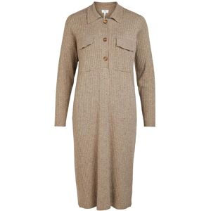Object Objnoelle Polo Knit Dress XS Beige XS Object Objnoelle Polo Knit Dress XS Beige XS
