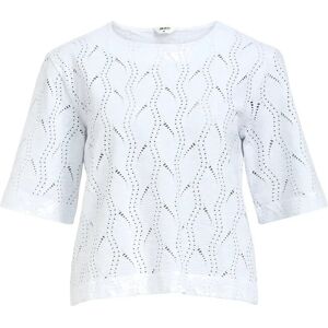 Object Objava 2/4 Lo O-Neck Top Noos XS White XS Object Objava 2/4 Lo O-Neck Top Noos XS White XS
