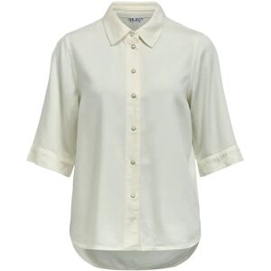 Object Objframe 2/4 Re Denim Shirt Noos XS Cream XS Object Objframe 2/4 Re Denim Shirt Noos XS Cream XS