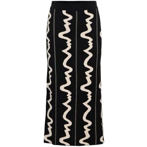 Object Objray Sli Long Skirt E Div M Black M Object Objray Sli Long Skirt E Div M Black M