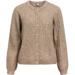 Object Objflora Re Ls Knit Button Cardigan Noos M Brown M Object Objflora Re Ls Knit Button Cardigan Noos M Brown M