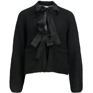 Object Objsaggia L/S Lo Knit Bow Cardigan Div M Black M Object Objsaggia L/S Lo Knit Bow Cardigan Div M Black M