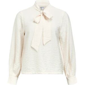 Object Objjacira L/S Re Bow Shirt Noos 34 Cream 34 Object Objjacira L/S Re Bow Shirt Noos 34 Cream 34