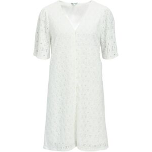 Object Objlaila 2/4 Re V-Neck Dress Noos S White S Object Objlaila 2/4 Re V-Neck Dress Noos S White S