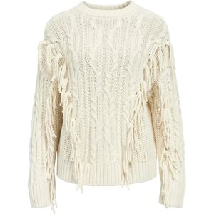 Object Objamanda L/S Lo Pullover E Au 25 M Cream M Object Objamanda L/S Lo Pullover E Au 25 M Cream M
