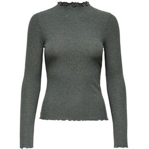ONLY Onlemma L/S High Neck Top Noos Jrs XS Grey XS ONLY Onlemma L/S High Neck Top Noos Jrs XS Grey XS