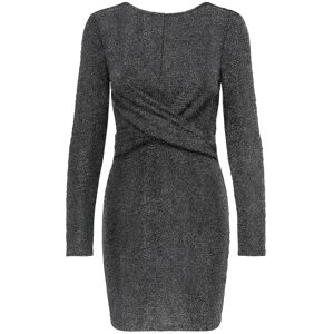 ONLY Onlqueen L/S Glitter Twist Dress Jrs S Grey S ONLY Onlqueen L/S Glitter Twist Dress Jrs S Grey S