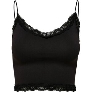 ONLY Onlvicky Lace Seamless Cropped Top Noos L/XL Black L/XL ONLY Onlvicky Lace Seamless Cropped Top Noos L/XL Black L/XL