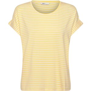 ONLY Onlmoster Stripe S/S O-Neck Top Jrs Noos XS Yellow XS ONLY Onlmoster Stripe S/S O-Neck Top Jrs Noos XS Yellow XS
