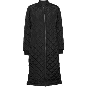 ONLY Onljessica X-Long Quilted Coat Otw XS Black XS ONLY Onljessica X-Long Quilted Coat Otw XS Black XS