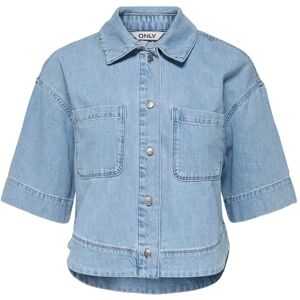 ONLY Onlcleo Life Ss Crop Dnm Shirt Pim Noos XL Blue XL ONLY Onlcleo Life Ss Crop Dnm Shirt Pim Noos XL Blue XL