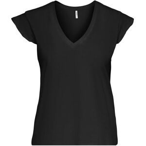 ONLY Onlmay Life S/S Frill V-Neck Top Box Jrs XS Black XS ONLY Onlmay Life S/S Frill V-Neck Top Box Jrs XS Black XS