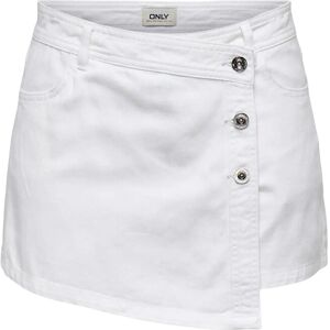 ONLY Onllesly Reg Lb Dnm Skort Bj Noos XS White XS ONLY Onllesly Reg Lb Dnm Skort Bj Noos XS White XS