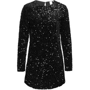 ONLY Onlanika Sequin Ls Dress Wvn L Black L ONLY Onlanika Sequin Ls Dress Wvn L Black L