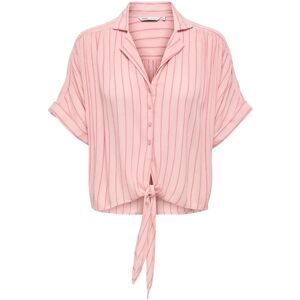 ONLY Onlpaula Life S/S Tie Shirt Wvn Noos L Pink L ONLY Onlpaula Life S/S Tie Shirt Wvn Noos L Pink L