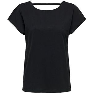 ONLY Onlmay Life S/S Open Back Top Box Jrs XS Black XS ONLY Onlmay Life S/S Open Back Top Box Jrs XS Black XS