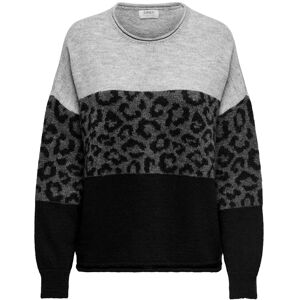 ONLY Onljade Animal Ls O-Neck Noos Knt XS Grey XS ONLY Onljade Animal Ls O-Neck Noos Knt XS Grey XS
