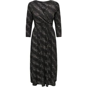 ONLY Onlnew Pella L/S Foil Wrap Dress Jrs XS Black XS ONLY Onlnew Pella L/S Foil Wrap Dress Jrs XS Black XS